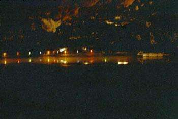 Salt lake at Hallstatt salt mine