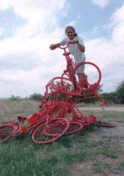 Red bicycles and Krzysztof